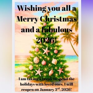 Christmas Tree Beach Scene Art Print